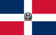 Den Dominikanske Republik Nationalflag